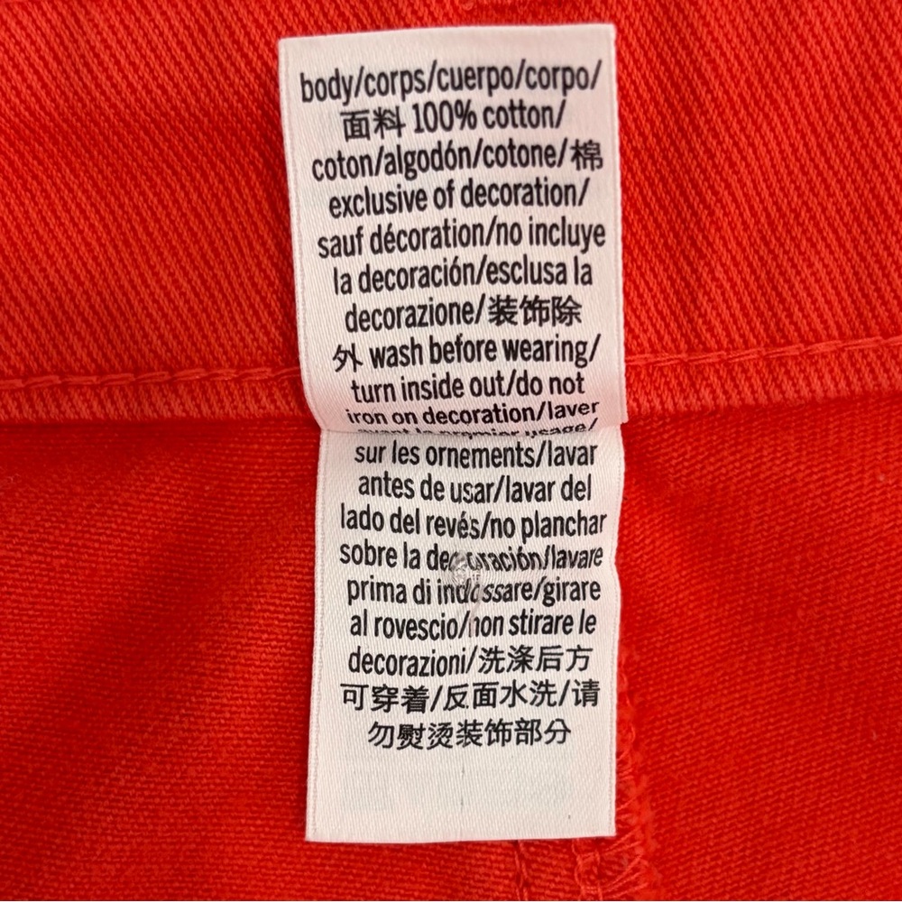 PINK VS Cargo Pants in Bright Orange - Picture 6 of 6